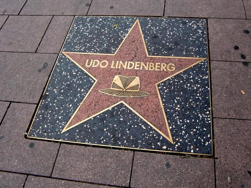 Hollywood Walk of Fame with celebrity names